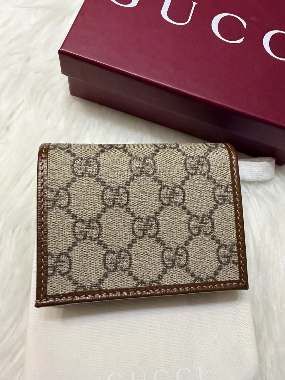 NEW✨Gucci GG Supreme Canvas Horsebit Bifold Wallet - Picture 11 of 14
